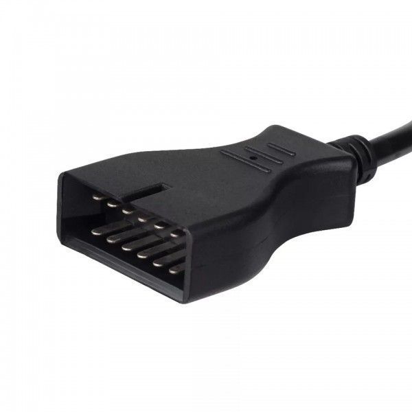Перехідник OBD2 GM 12 pin для підключення діагностики до авто GM, Daewoo, ЗАЗ, ВАЗ (12pin - 16pin) 75 фото