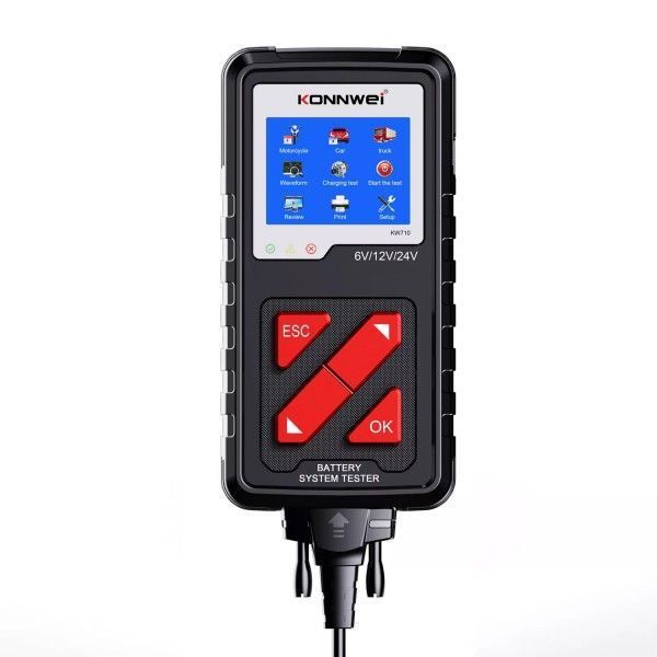 Тестер аккумуляторных батарей Konnwei KW710 (6V, 12V, 24V) 718 фото