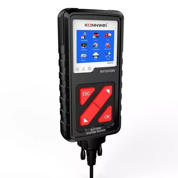 Тестер аккумуляторных батарей Konnwei KW710 (6V, 12V, 24V) 718 фото