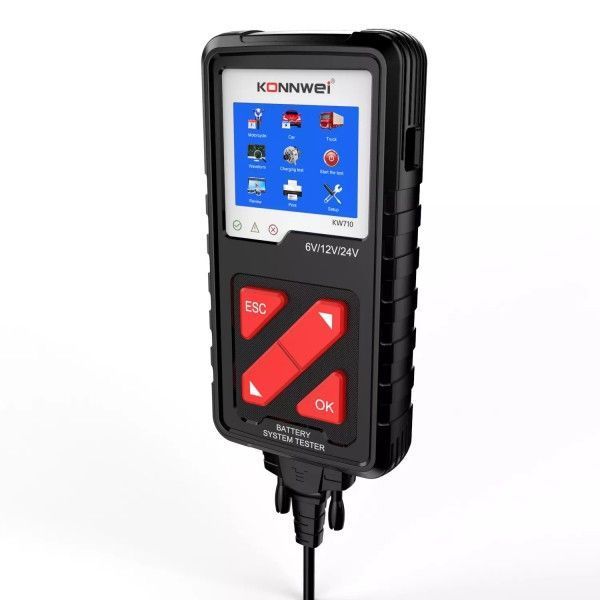 Тестер аккумуляторных батарей Konnwei KW710 (6V, 12V, 24V) 718 фото