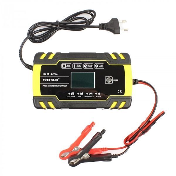 FOXSUR (12V 8A / 24V 4A) FBC122408D - імпульсний зарядний пристрій для легкових та вантажних авто 253 фото