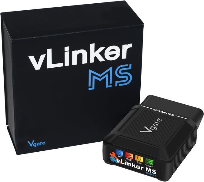 Автосканер Vgate vLinker MS Bluetooth адаптер OBD2 для FORScan, AlfaOBD, BimmerCode 345 фото