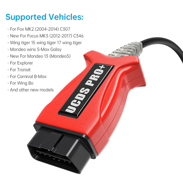 Діагностичний сканер UCDS PRO+ OBD2 FOCOM для Ford 50 фото