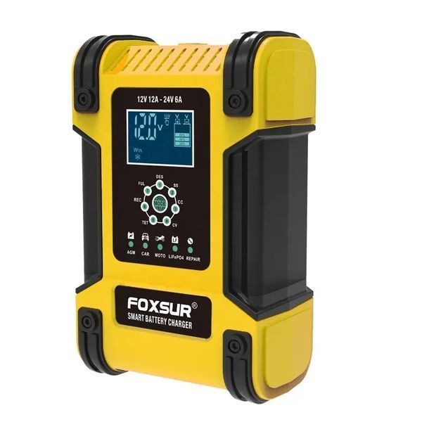 FOXSUR (12V-12А 24V-6А) FBC122412D - импульсное зарядное устройство для автомобильных аккумуляторов 257 фото