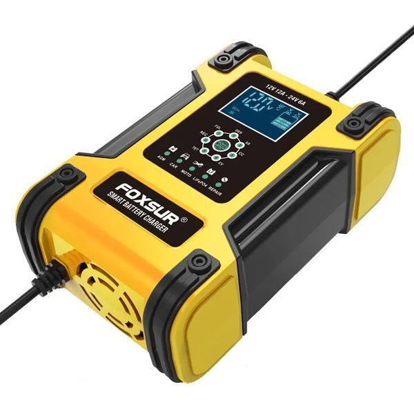 FOXSUR (12V-12А 24V-6А) FBC122412D - импульсное зарядное устройство для автомобильных аккумуляторов 257 фото