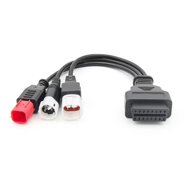 Перехідник YAMAHA 3- 4 pin + honda 6 pin універсальний адаптор 16Pin OBD2 OBDII 277 фото