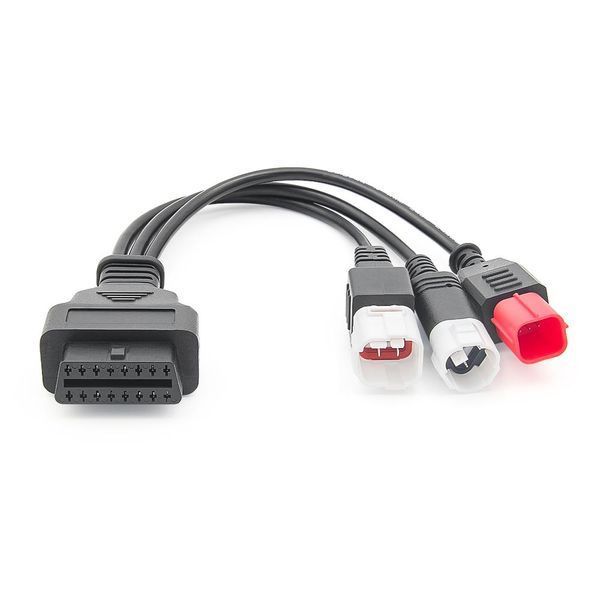 Перехідник YAMAHA 3- 4 pin + honda 6 pin універсальний адаптор 16Pin OBD2 OBDII 277 фото