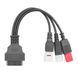 Перехідник YAMAHA 3- 4 pin + honda 6 pin універсальний адаптор 16Pin OBD2 OBDII 277 фото 5