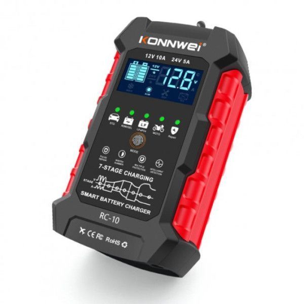 Konnwei RC-10 (12В 10А / 24В 5А) - зарядное устройство, десульфатор 258 фото