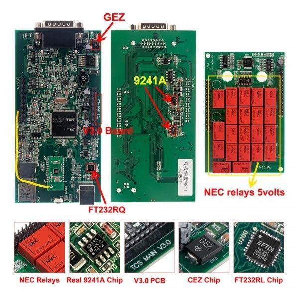 Мультимарочный сканер Autocom CDP+ Bluetooth (Двухплатный) Nec 5v 247 фото