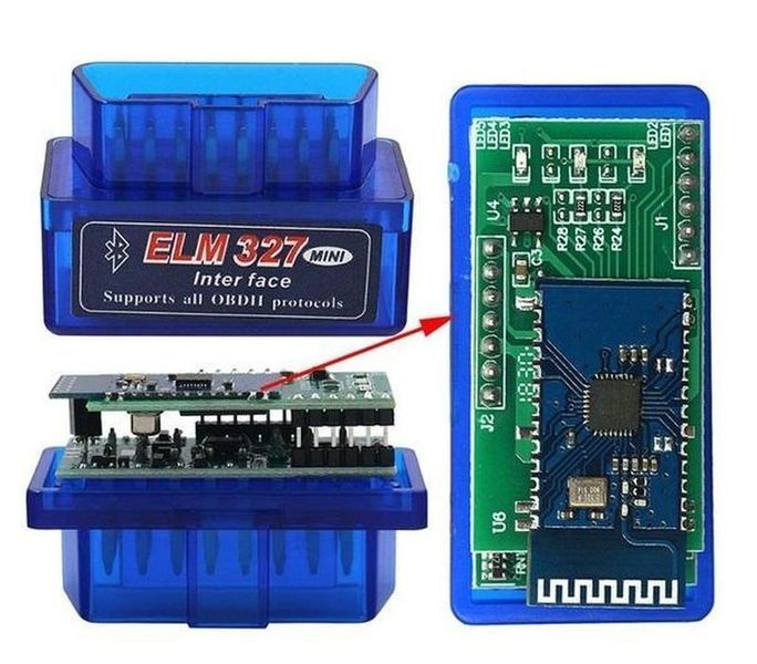 Автосканер ELM327 OBD2 Bluetooth прошивка V1.5 2 плати чіп pic18f25k80 3 фото