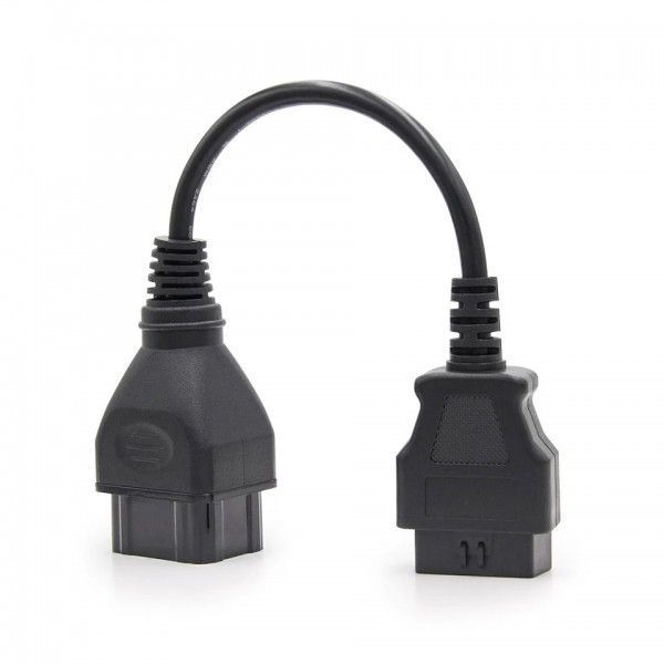 Перехідник OBD2 Renault 12 pin для підключення діагностики до вантажних авто Renault (12pin - 16pin) 60 фото