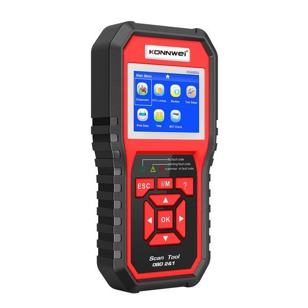 Диагностический сканер KONNWEI KW850 ODB2 цветной 2.8" для диагностики авто 223 фото