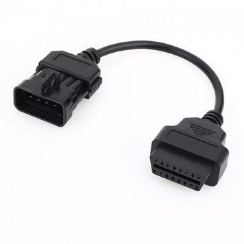 Переходник OBD2 Opel 10 pin для подключения диагностики к автомобилю Opel (10pin - 16pin) 71 фото