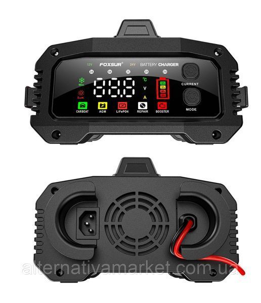 FOXSUR (12V/25A-24V/15A) FPT-250 - імпульсний зарядний пристрій, десульфатор, бустер 298 фото