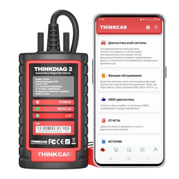 Автосканер THINKCAR Thinkdiag 2 (ПО Thinkdiag+, CAN FD) 713 фото